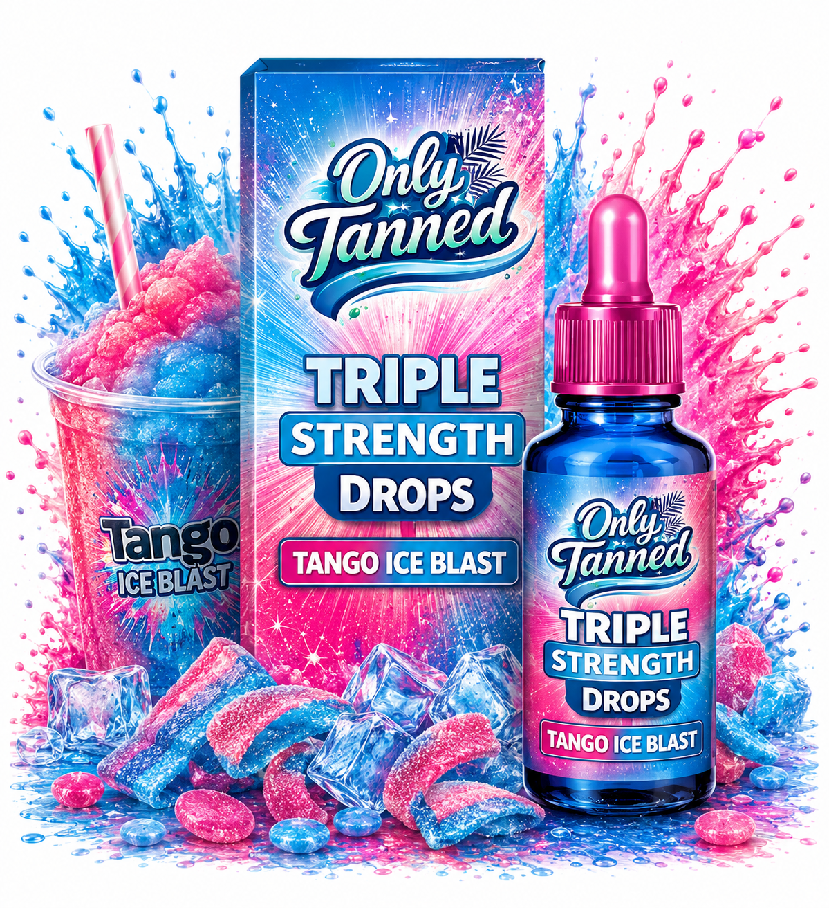 Triple Strength Tango Ice Blast Tanning Drops