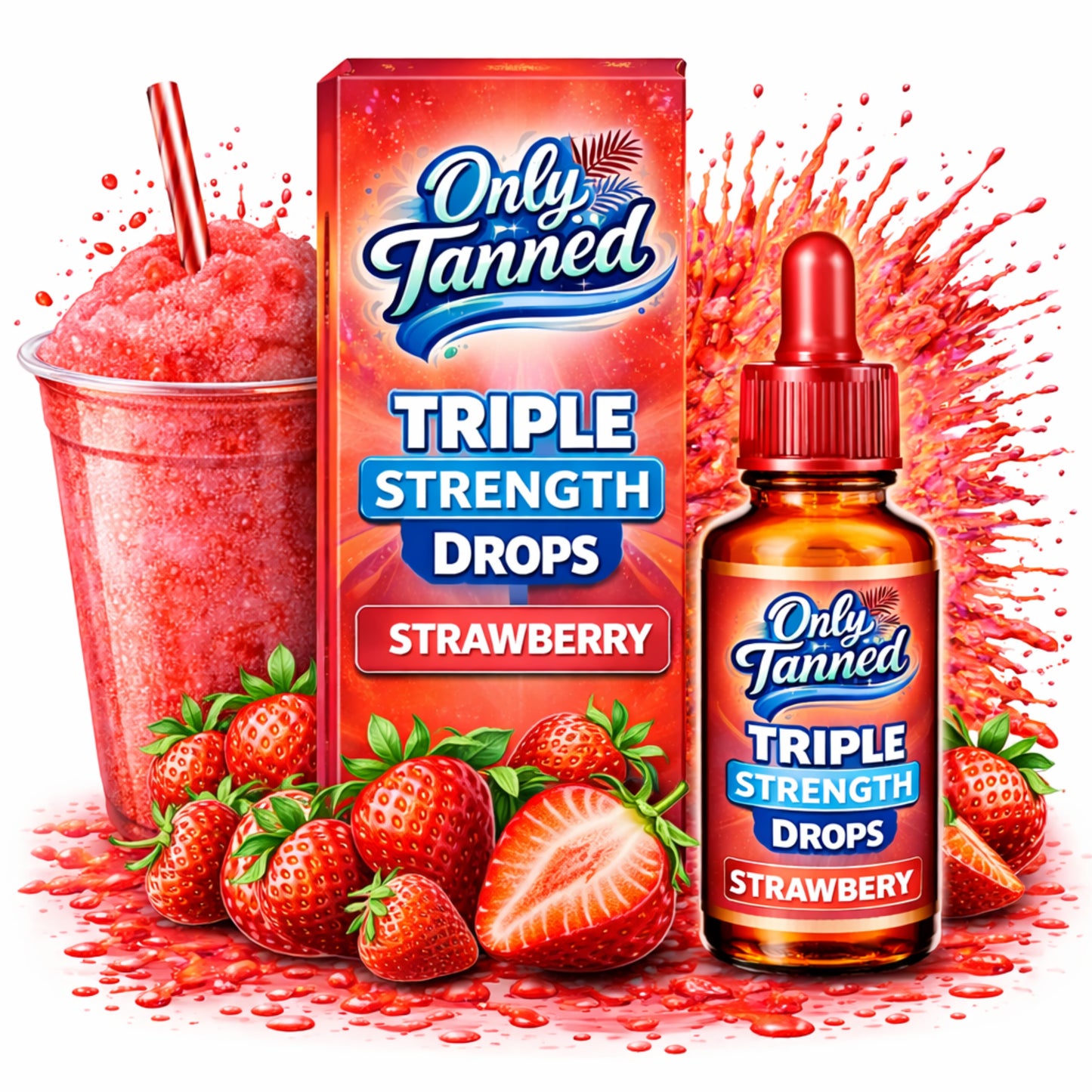Triple Strength Strawberry Tanning Drops