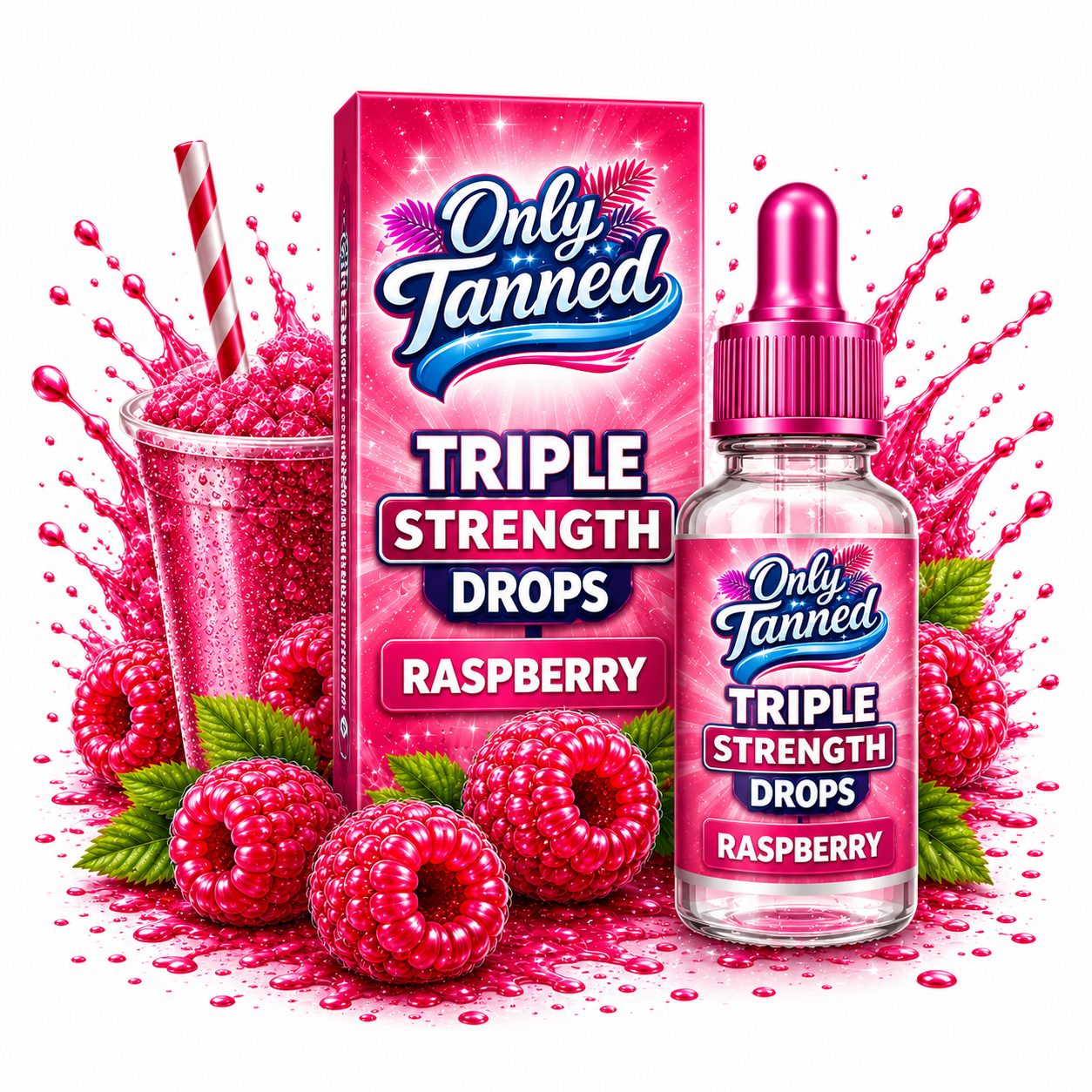 Triple Strength Rapsberry Tanning Drops