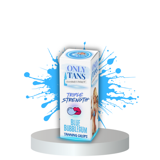 Triple Strength Blue Bubble-Gum Tanning Drops