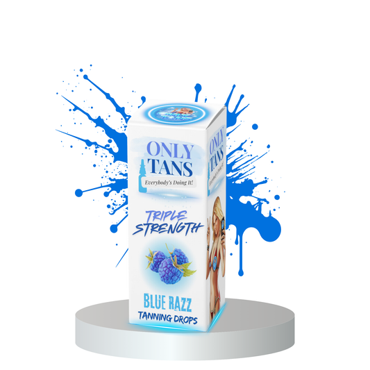 Triple Strength Blue Razz Tanning Drops