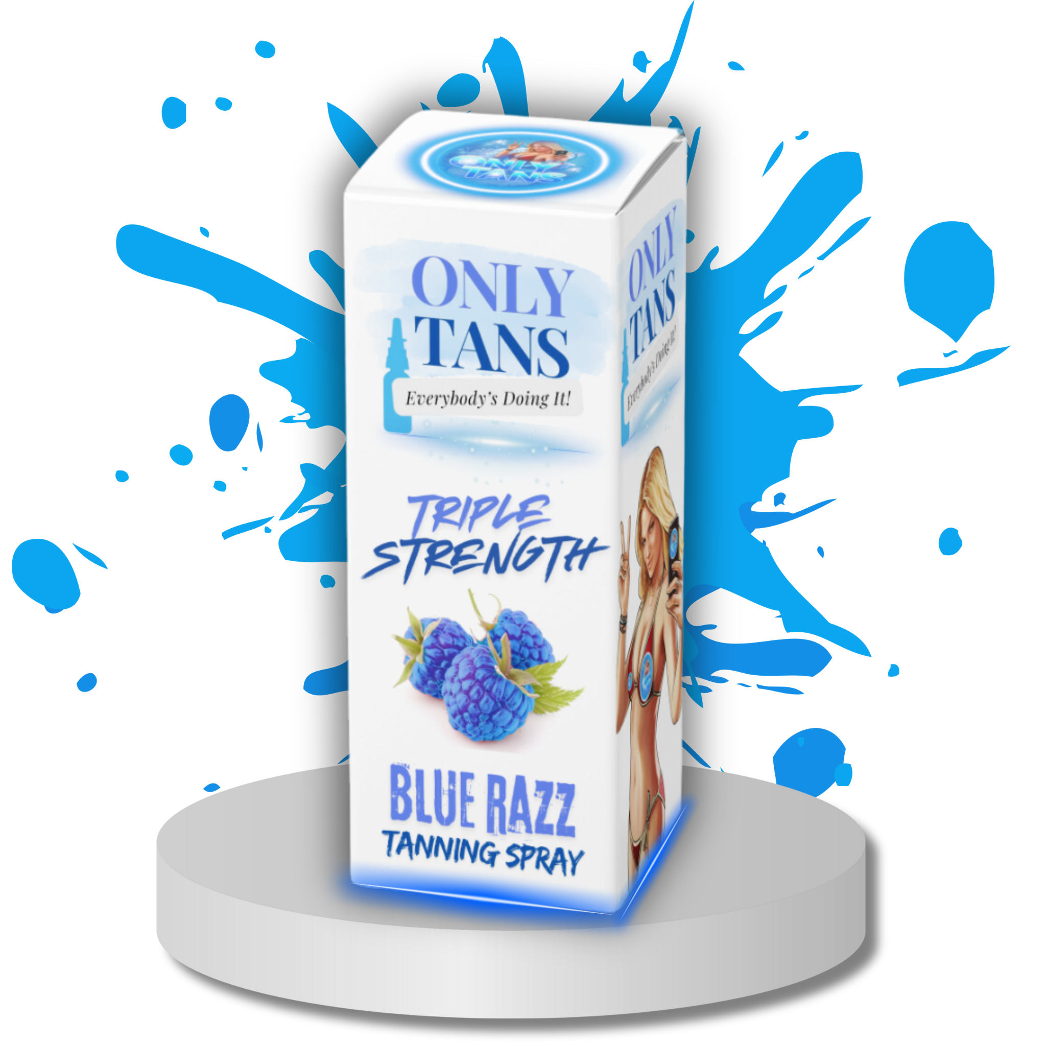 Triple Strength Blue Razz Tanning Spray – OnlyTans