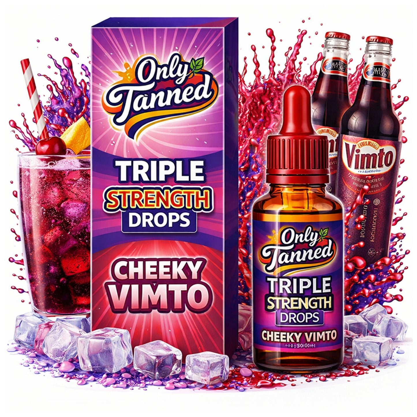 Triple Strength Cheeky Vimto Tanning Drops