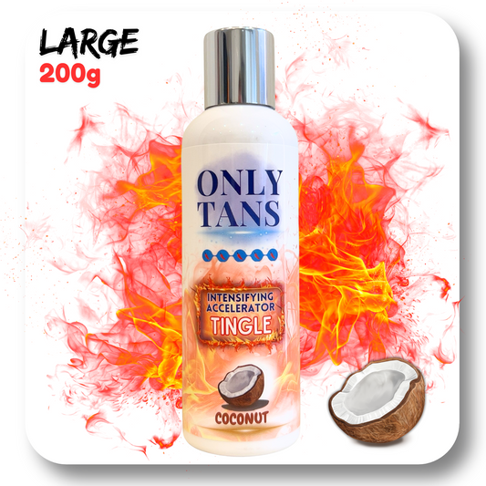 Coconut Extremely Hot Tingle Cream - 200g Extreme Intensifying Ultrafast Hot Tanning Lotion
