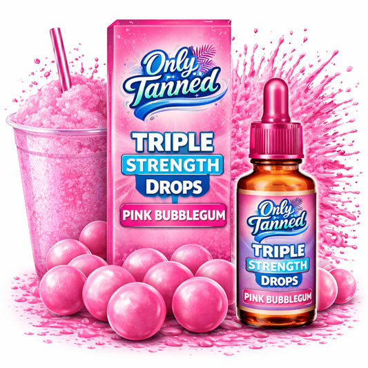 Triple Strength Pink Bubble-Gum Tanning Drops